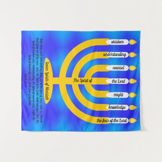 Zeven sterren van Messiah Wandkleed (Voorkant (horizontaal))