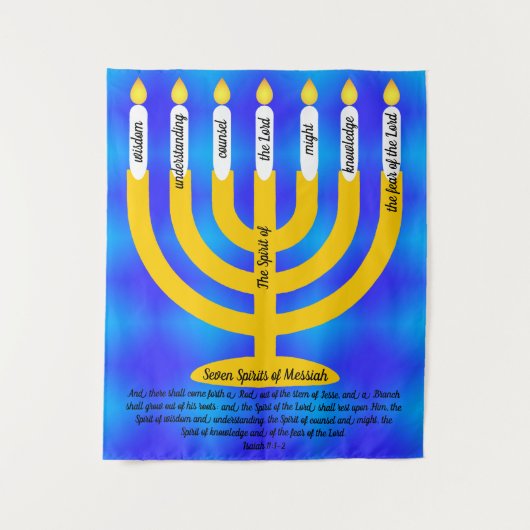 Zeven sterren van Messiah Wandkleed (Voorkant)
