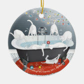 Zeven Swats, geen zwemmen. Keramisch Ornament (Voorkant)