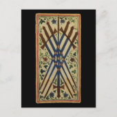 Zeven Swords Tarot-kaart Briefkaart (Voorkant)