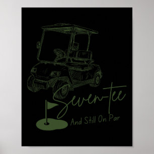 Zeven T-shirt nog steeds op par 70e verjaardag Gol Poster