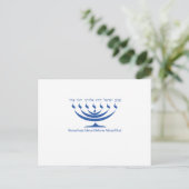 Zeven tak-menorah van Israël en Shema Israel Briefkaart (Staand voorkant)