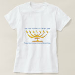 Zeven tak-menorah van Israël en Shema Israel T-shirt<br><div class="desc">Zeven tak-menorah van Israël en Shema Israel</div>