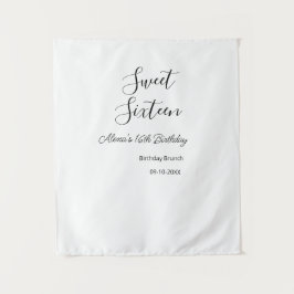 Zeven tien verjaardagsbrunch 16e verjaardag naam d wandkleed