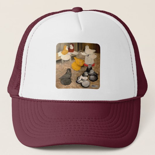 Zeven Trompetduiven Trucker Pet (Voorkant)