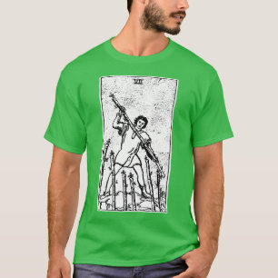 Zeven van Wands VII van Wands Tarot d Major Arcana T-shirt