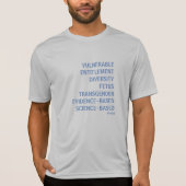 Zeven verboden woorden t-shirt (Voorkant)