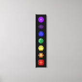 Zeven verticale kakras canvas afdruk (Voorkant)