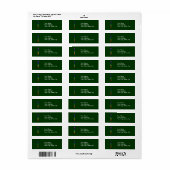 Zeven verticale kakras etiket (Full Sheet)