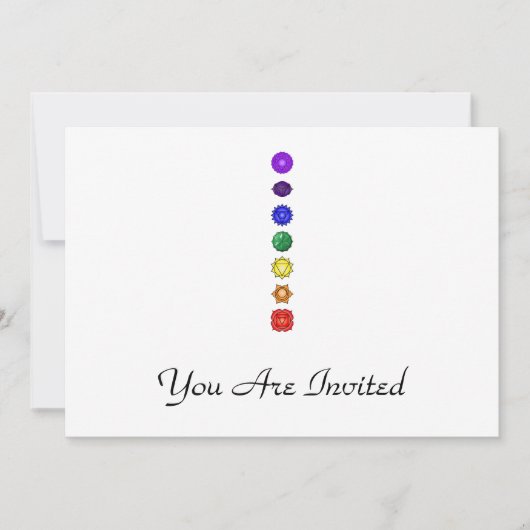 Zeven verticale kakras kaart (Voorkant)