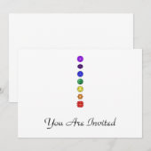 Zeven verticale kakras kaart (Voorkant / Achterkant)