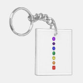 Zeven verticale kakras sleutelhanger (Voorkant Links)