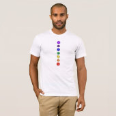 Zeven verticale kakras t-shirt (Voorkant volledig)