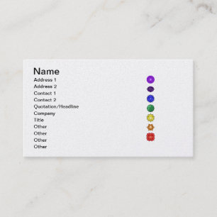 Zeven verticale kakras visitekaartje