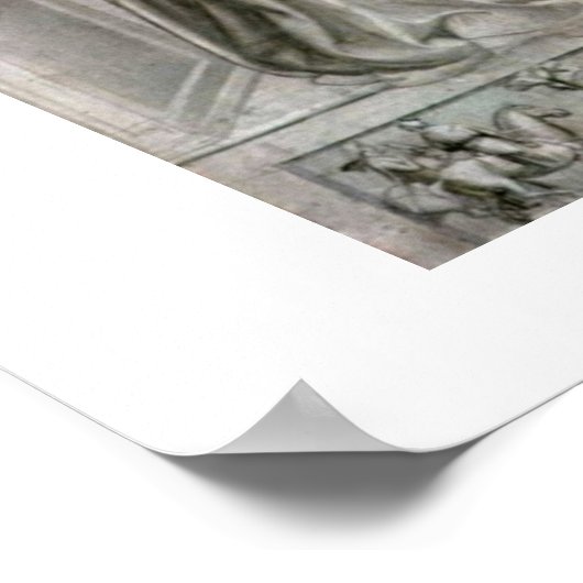 Zeven virtualisatie:Dame justitie door Giotto di B Poster (Hoek)