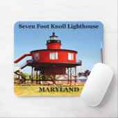 Zeven vuurtoren voor voetgangers, Maryland Mousepa Muismat (Met muis)