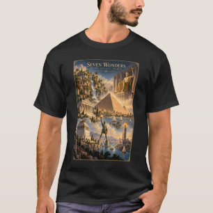 Zeven Wereldwonderen Historische Kunst T-shirt