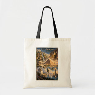 Zeven Wereldwonderen Historische Kunst Tote Bag