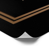 Zeven wetten van magie zwart en goud poster (Hoek)