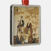 Zeven wijze mannen in het bamboebos metalen ornament (Rechts)