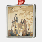 Zeven wijze mannen in het bamboebos metalen ornament (Links)