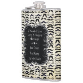 Zeven Word voor een lange en gelukkige huwelijksba Heupfles (Links)