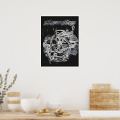  Zeven Zeeen Caribische vakantie Poster (Keuken)