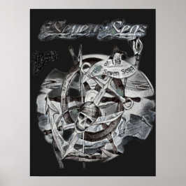 Zeven Zeeen Caribische vakantie Poster