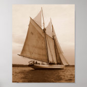 Zeven zeilen op het Salish-Zee Poster (Voorkant)