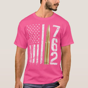 Zeven Zes Twee Pistool Ammo Bullet 7 62mm Kaliber T-shirt
