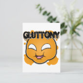 Zeven zingezichten - Gluttony Briefkaart (Staand voorkant)