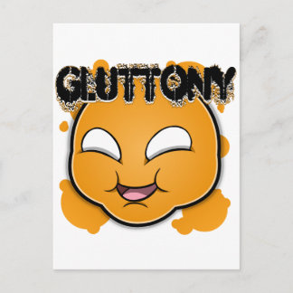 Zeven zingezichten - Gluttony Briefkaart