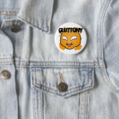 Zeven zingezichten - Gluttony Ronde Button 5,7 Cm (In situ)