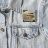 Zeven zussen en beachy Head Badge Vierkante Button 5,1 Cm (In situ)