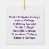 Zeven zussen samen keramisch ornament (Achterkant)