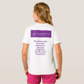 Zeven zussen samen Kinder Shirt met namen op achte (Achterkant volledig)