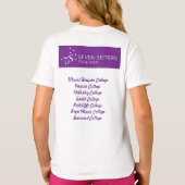 Zeven zussen samen Kinder Shirt met namen op achte (Achterkant)