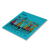 Zeven zussen tegeltje (Zijkant)