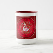 Zeven zwanen mok (Midden)