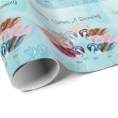 Zeven zwemmen een zwemmen cadeaupapier (Rol Hoek)