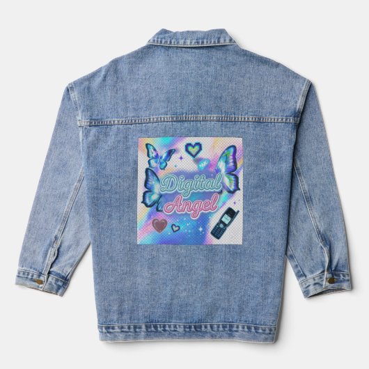 Zevenblauw jack voor vrouwen denim jacket (Achterkant)