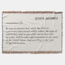 Zevende Amendement Grondwet Bill of Rights Deken