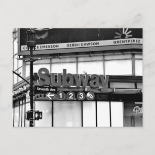 Zevende Avenue Subway Briefkaart