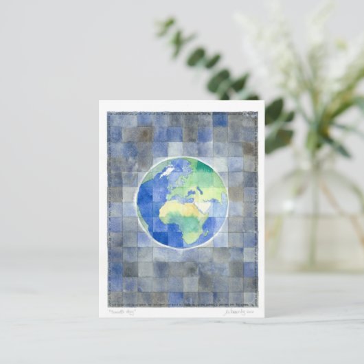 Zevende dag (7 dagen aanmaak) Briefkaart (Staand voorkant)