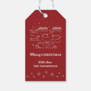 Zevende DAG CHRISTMAS / kerstcadeauLabel Cadeaulabel