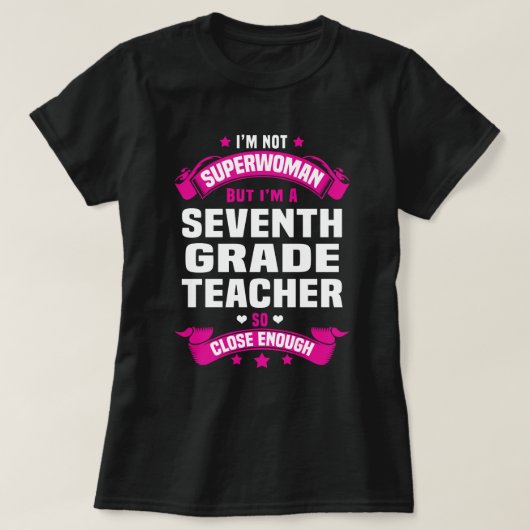 Zevende graad leraar t-shirt (Design voorkant)