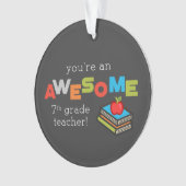 Zevende graad onderwijsleraar waardering, Geweldig Ornament (voorkant)