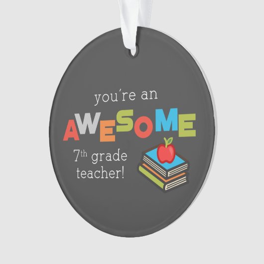 Zevende graad onderwijsleraar waardering, Geweldig Ornament (voorkant)