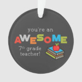 Zevende graad onderwijsleraar waardering, Geweldig Ornament (voorkant)