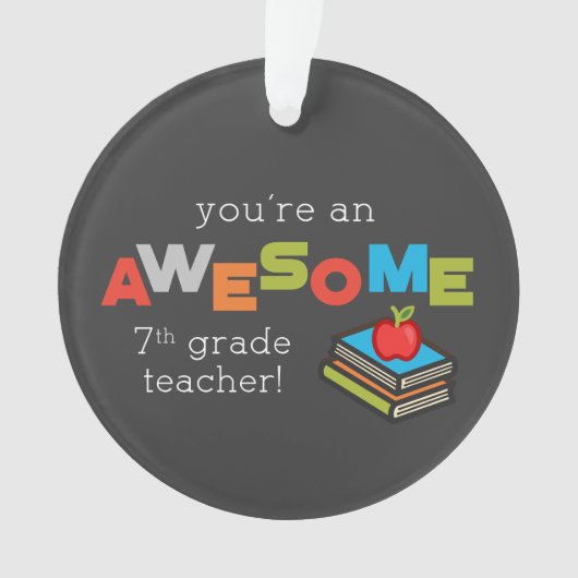 Zevende graad onderwijsleraar waardering, Geweldig Ornament (voorkant)